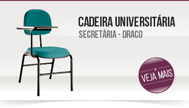 Cadeira Universitária Secretária Draco